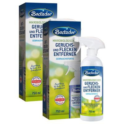 Bactador Détachant d'odeurs et de taches x2 2x750 ml Spray