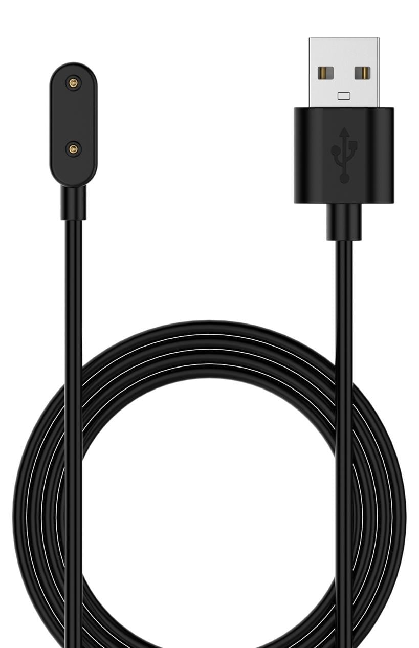 Wigento USB-oplaadkabel voor Huawei Band 8 smartwatch, 1 meter, zwart