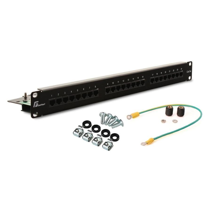Getfort PATCH-PANEL UTP CAT.5E 24 ANSCHLÜSSE PGF-5EUTP24-B5 (GETFORT)