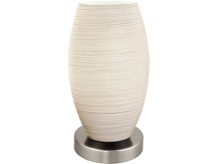 Eglo Tischlampe Batista 3 Nickel matt Stahl H 22.5 cm