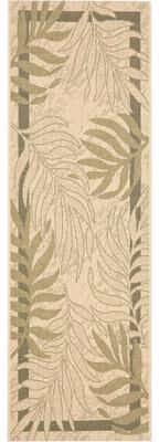 SAFAVIEH Courtyard Rhonda Botanical Indoor/ Outdoor Waterproof Patio Backyard Rug