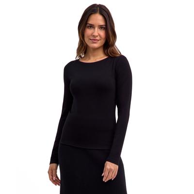 Langarmshirt, Damen, Gr. S, schwarz (3000), Shirts Langarmshirt