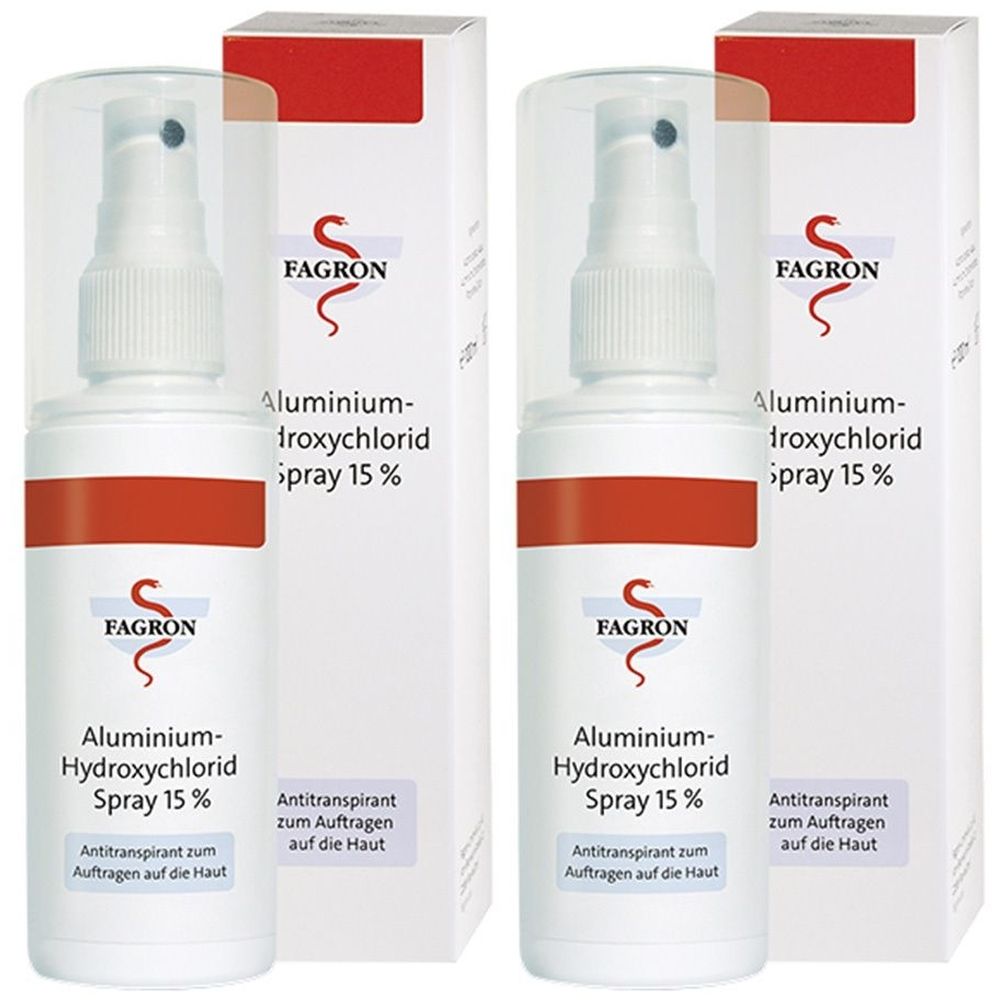 Aluminium Hydroxychlorid Spray 15% Fagron 2x 2x100 ml