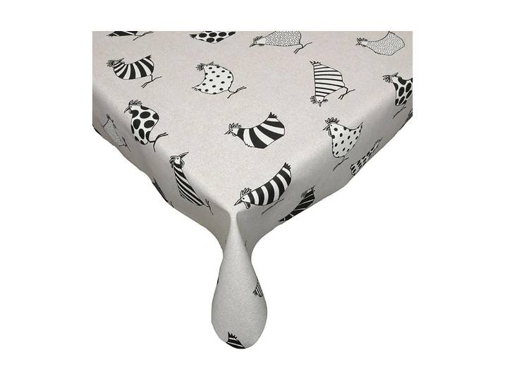 Tischdecke HUBATKA TEXTIL Megaline, Hühner , weiss (beige, schwarz, weiß), B:140cm L:220cm, Polyester, Tischdecken, Tischdecke