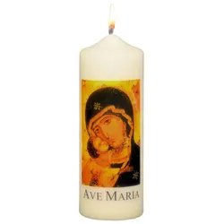 Marienkerze "Maria mit Kind" Elfenbein 170 x Ø 60 mm, 1 Stück