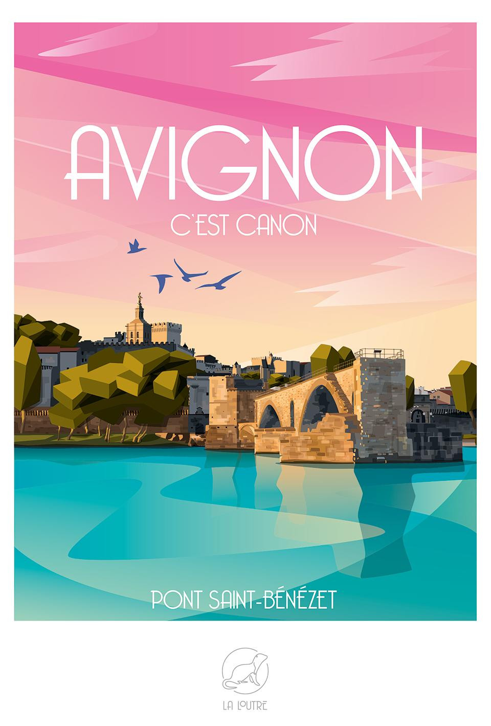 La Loutre Puzzel Avignon Brug Saint-Bénézet 1000 stukjes