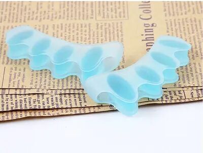 Trendy Discount Goods Gel Silicone Toe Separator, Protective, Bunion Yoga, Hammer Toes Corrector, Straighteners For Women Men, Overlapping blue
