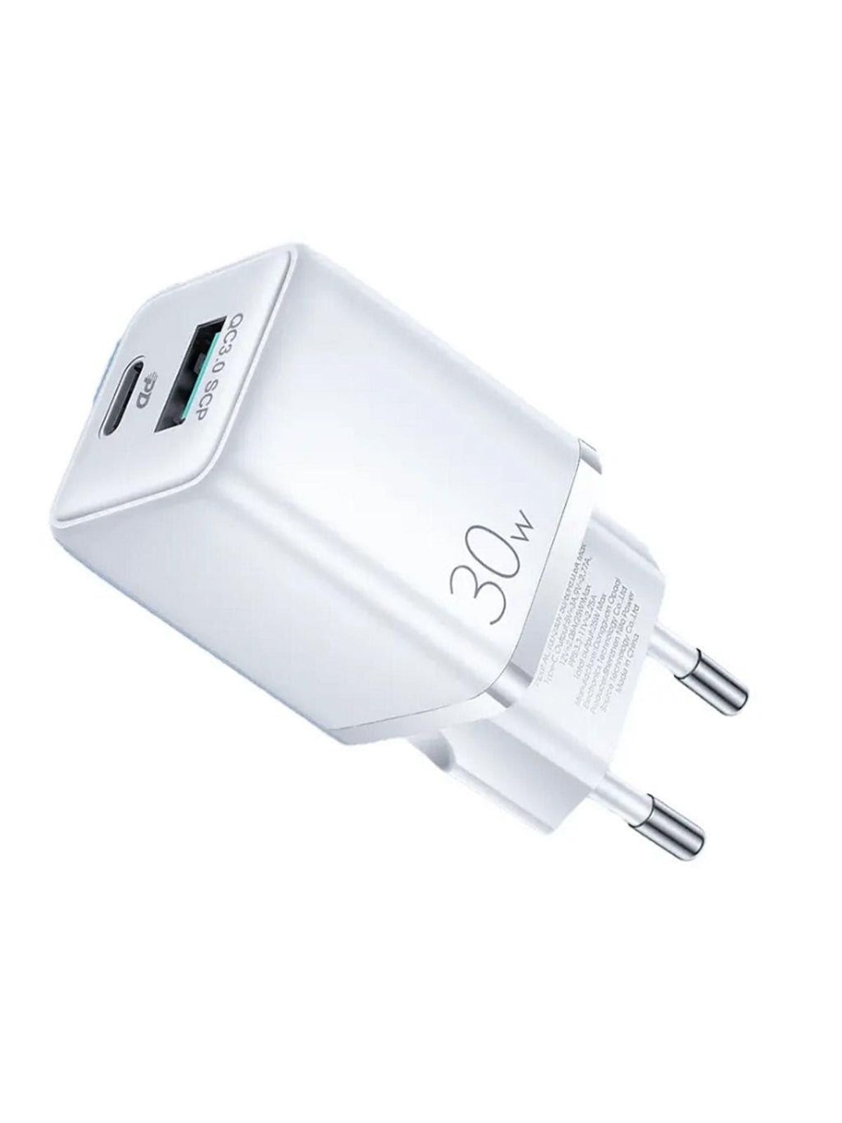SiGN Mini Fast Charger USB & USB-C - PD & Q.C3.0 - 30W - White