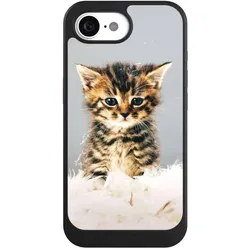 Nivocase Hülle für Apple iPhone 17e Handyhülle NIVOcore Case Schwarz Feder Haustier Katze (Apple iPhone 17e), Smartphone Hülle, Schwarz