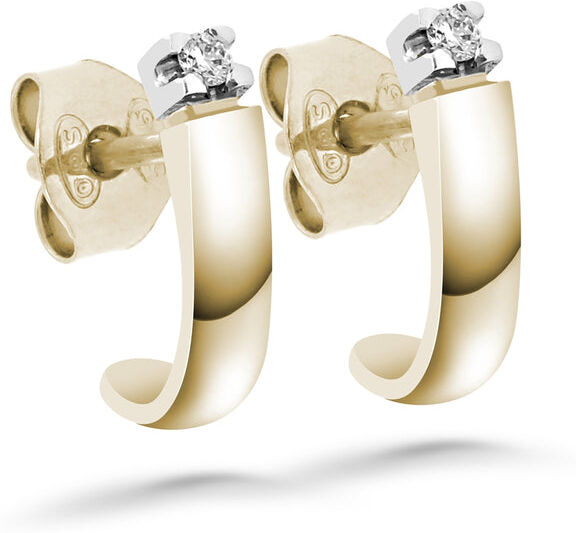 Silván Marie timanttikorvakorut 0,04ct, keltakultaa, timanttikorut