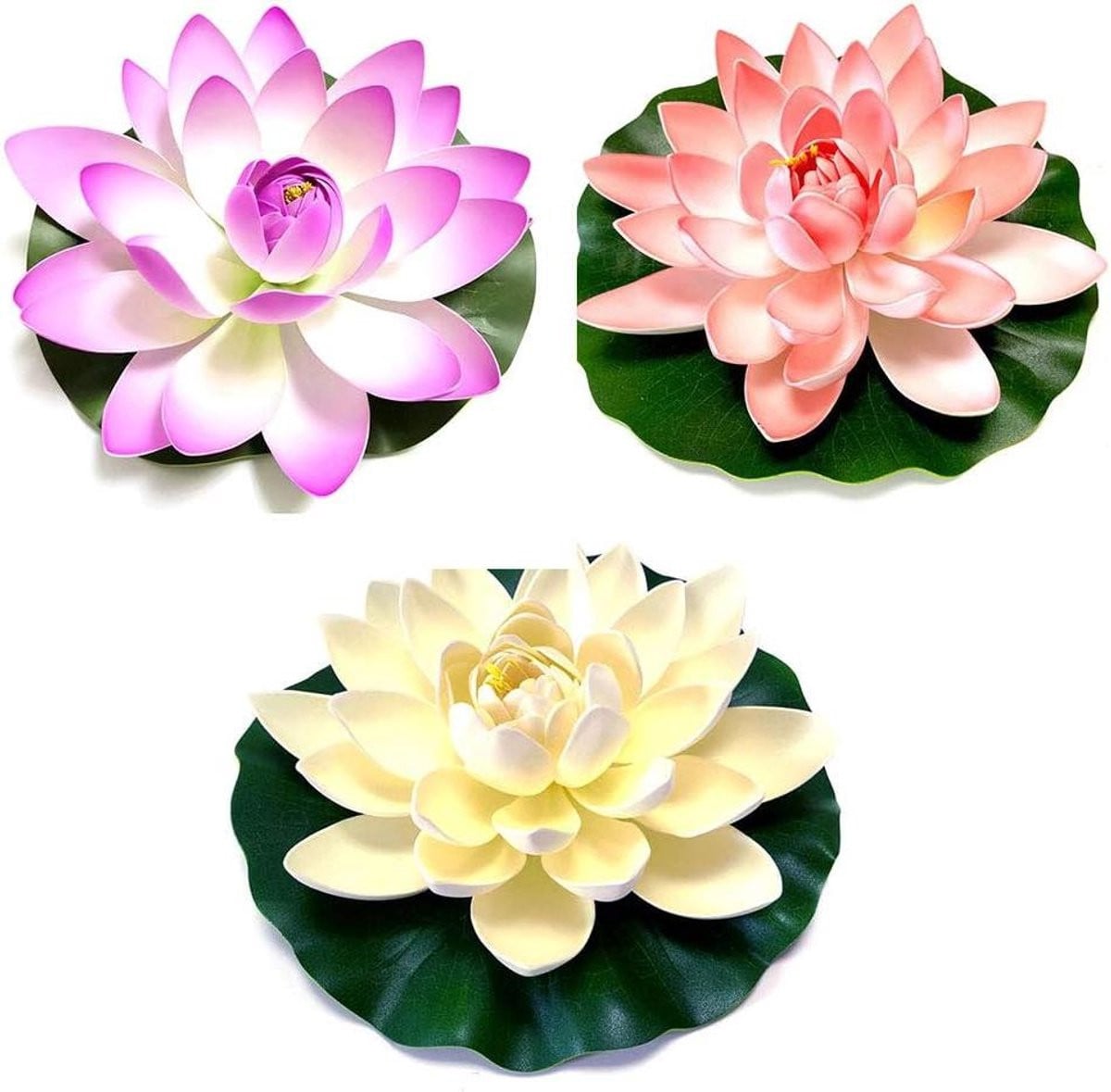 Kunstmatige Lotusbloem - Drijvende Waterlelie voor Vijverdecoratie - Roze