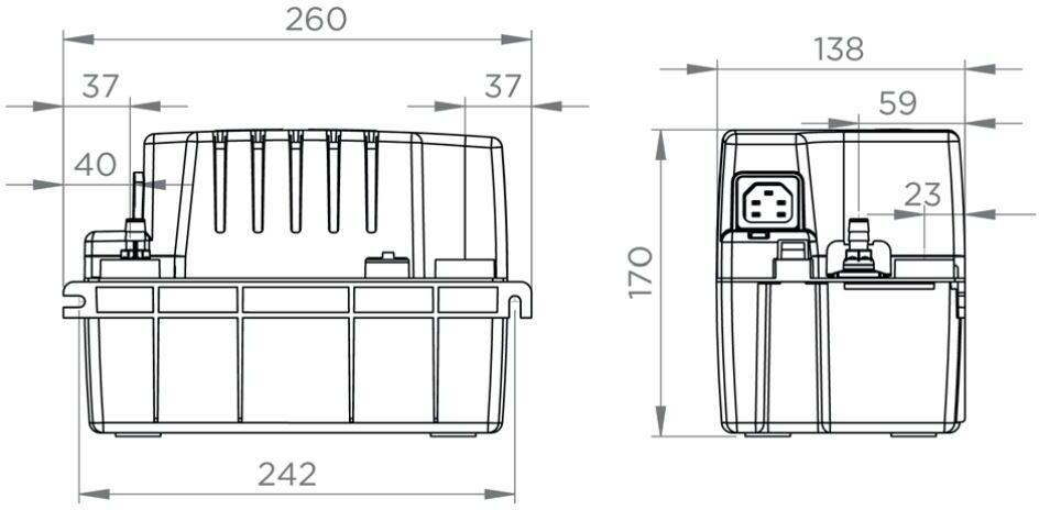 Pompe de relevage à condensats SANICONDENS PRO 6,2 L/min SFA SK6