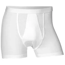 JBS Boxer With Fly Light Weiß Baumwolle Medium Herren