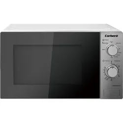 Corbero Magnetron mit Gratis-Installation, 700 W, Grillfunktion, Auftauen, 9 Stufen, Timer, Mikrowelle, Silber