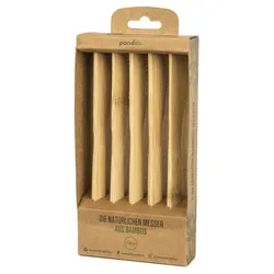 pandoo Mehrweg-Messer braun 100% Bambus