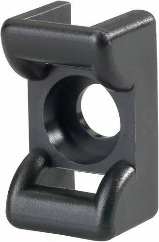 HellermannTyton KR8G5-HS-BK-C1 Befestigungssockel schraubbar 151-24850hitzestabilisiert Schwarz