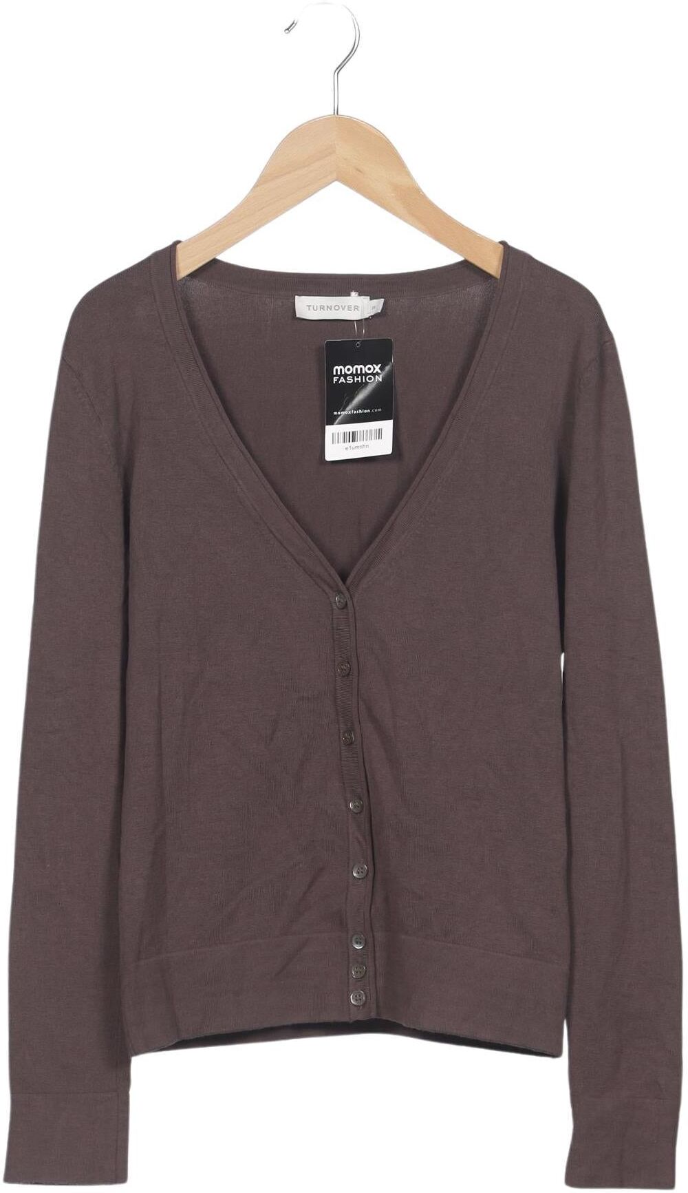 Turnover Damen Strickjacke, Braun, Gr. S, kein / Etikett - Second Hand