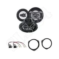 Crunch GTi62 Lautsprecher Einbauset 180 Watt für Opel Astra F G Omega B Ringe...