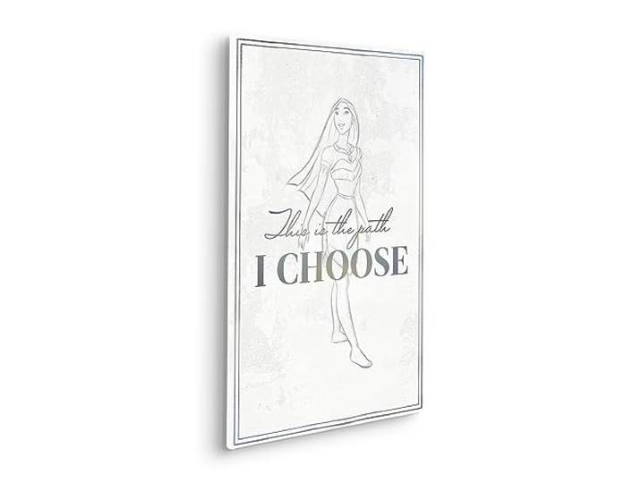 Disney Keilrahmenbild im Echtholzrahmen - Pocahontas Your Choice - Größe 40 x 60 cm - Kinderzimmer, Leinwandbild, Wandbild