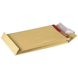 mayer-network 30002647 10er Faltentaschen Recycling - B4, ohne Fenster, 20 mm-Falte, Klotzboden, haftklebend, 130 g/qm, braun
