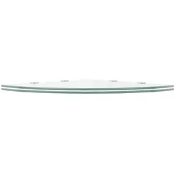 vidaXL Eckregale 2 Stk. mit Verchromten Halterungen Glas Transparent