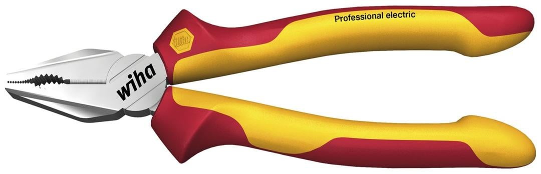 Wiha Combinatietang Professioneel Elektrisch met DynamicJoint en OptiGrip, 200 mm