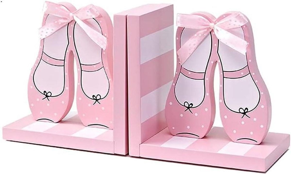 Boekensteunen Dansschoenen - Roze Boekenhouders - 32 x 10 x 16 cm