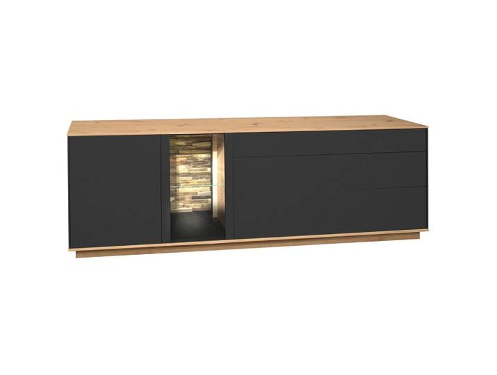 TV-Element Faro Anthrazit, Eiche Artisan 207/71/42 cm
