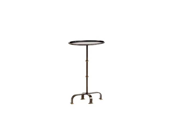 9bbhfJw4R Couchtisch im Landhausstil Vintage Beistelltisch aus Metall, ovaler schmaler Kleiner Couchtisch