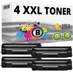 Druckfuxx, Toner, 4x XL Toner für Canon 728 MF4410DN MF4430DN MF4450DN MF4550D MF4570DN MF4580DN