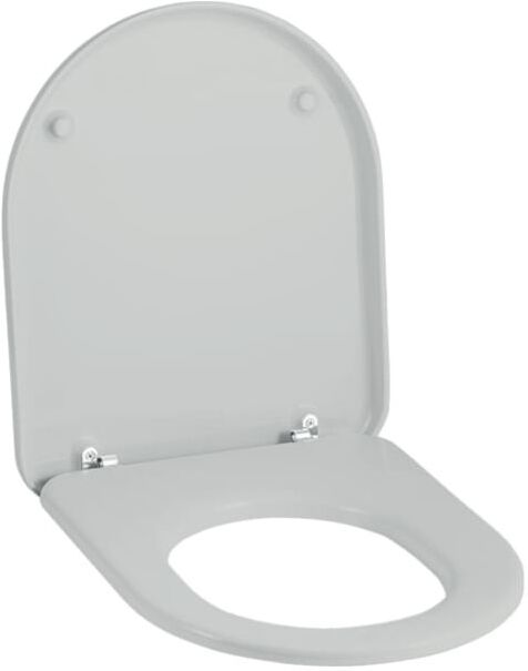 Geberit Mango WC-Sitz 573800068 pergamon, mit Deckel, Scharniere verchromt, für WC 205200