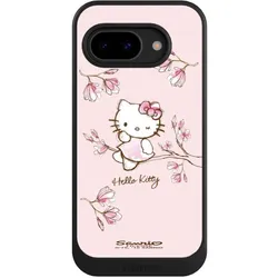 Nivocase Hülle für Google Pixel 9a Handyhülle NIVOcore Case Schwarz Fanartikel Hanami Hello Kitty (Google Pixel 9a), Smartphone Hülle, Schwarz