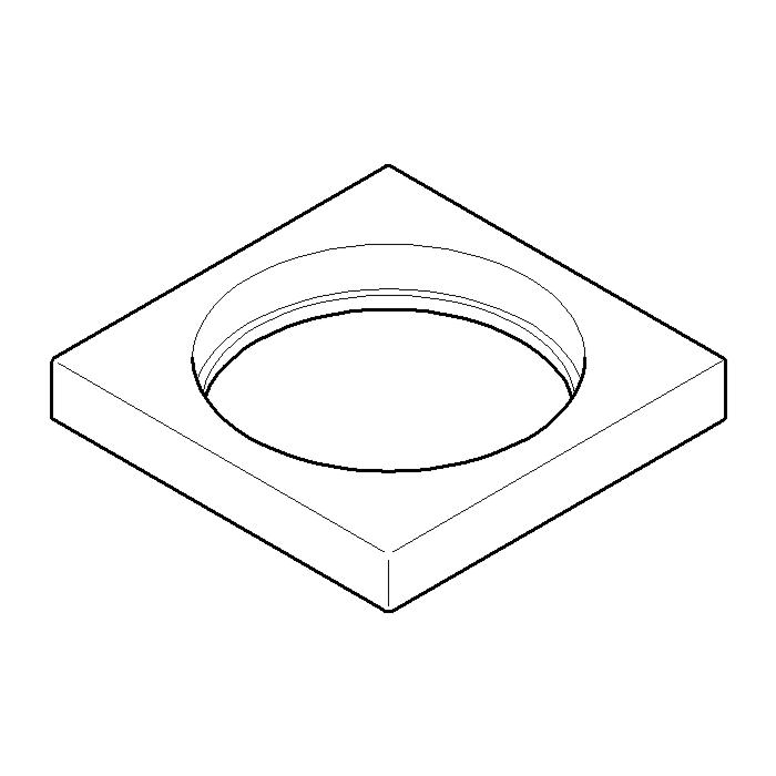 Dornbracht Rosette EHM-WT MEM - chro 092778007-00 60x60x25_chrom
