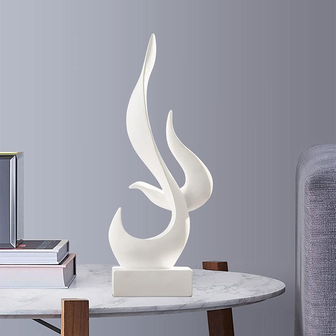 Flash Abstract Figurines & Sculptures White 39cm H X 15.5cm W X 8.5cm D