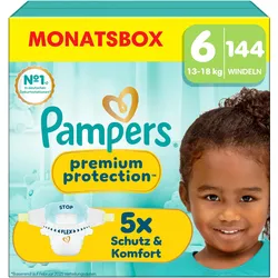 Pampers Premium Protection (Gr. 6, Monatsbox, 144 Stk.)