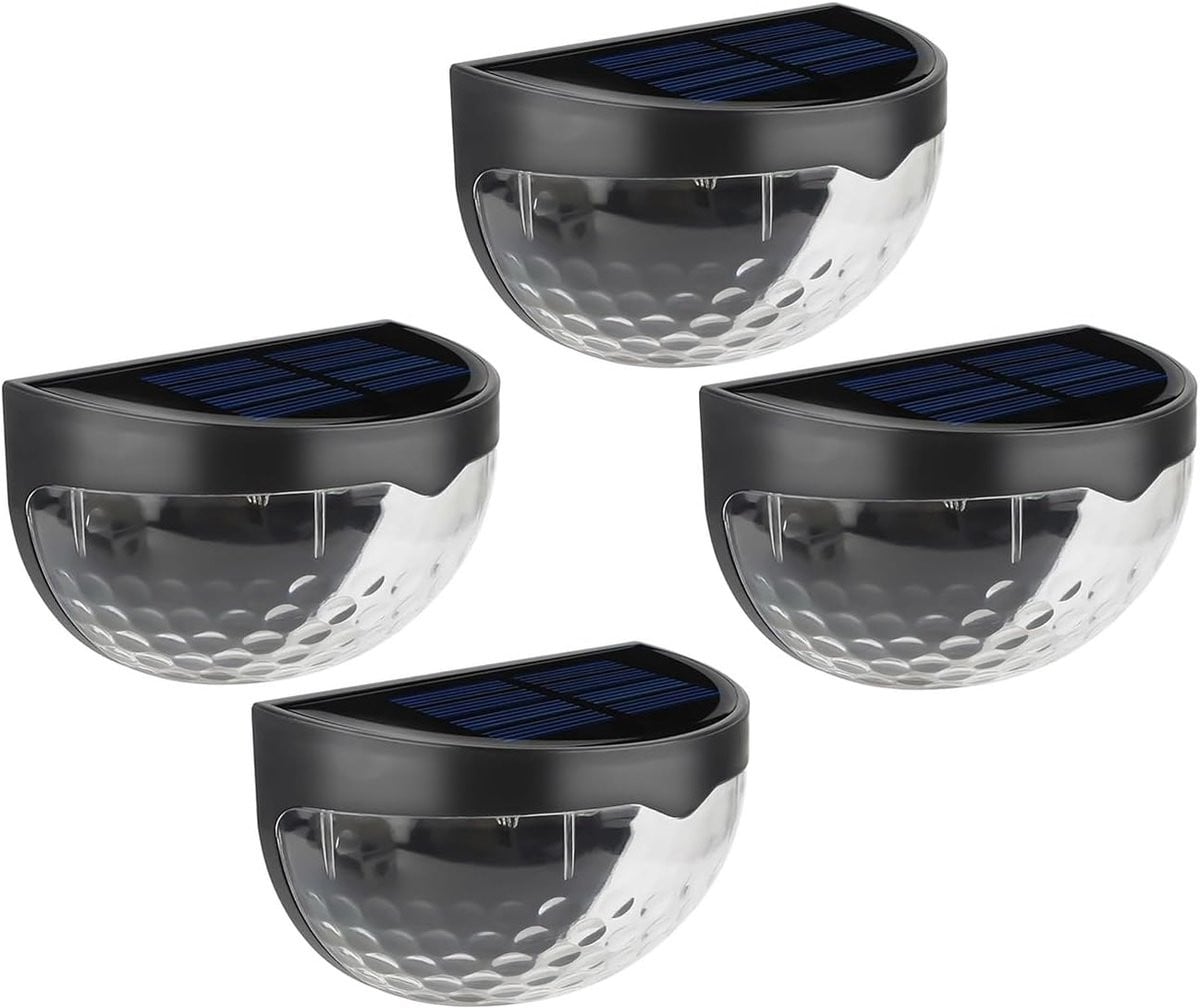 ANMI Solar Trapverlichting Buiten - Warm Wit LED - Zwart - 4 Stuks