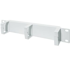 LogiLink Rangierpanel ACT115, Metall, grau, 10 Zoll (254 mm), mit 3 Kabelführungsbügeln, 1HE