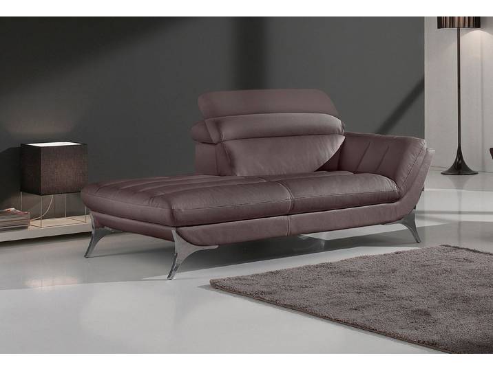 Egoitaliano Recamiere Sueli, extravagantes Design und erstklassiger Sitzkomfort, Solitärmöbel, hochwertiger Lederbezug, inklusive Kopfteilverstellung