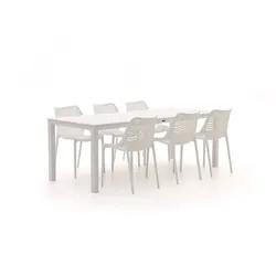 Forza Ripi/Menzano 220 cm Gartenmöbel-Set 7-teilig stapelbar
