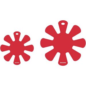 Tescoma Pfannenschoner Presto, rot, aus Filz, Ø 32 cm & 38 cm, 2er Set
