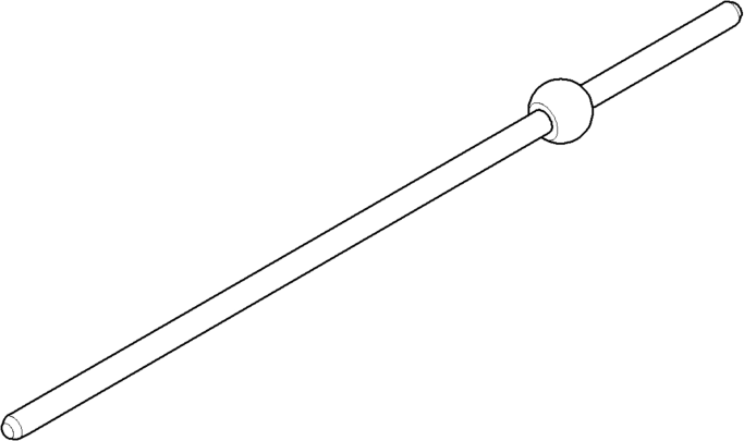 Dornbracht Stange 5 x 200-Kugel Ablau 093109046-06 platin matt