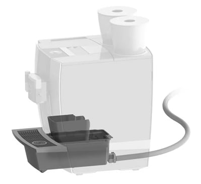 JURA 24109 Kaffeesatzabwurf-/Restwasserablauf-Set (GIGA X8/X8c und GIGA X3/X3c)