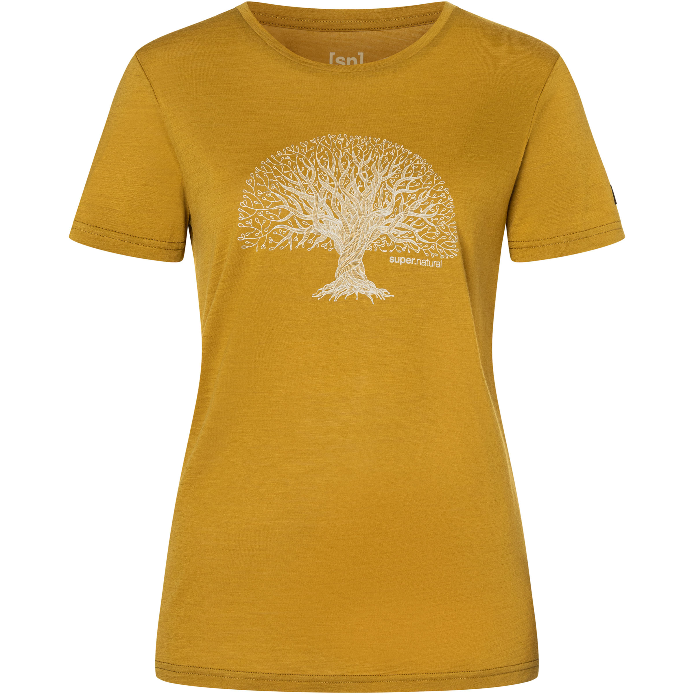 Super.Natural Tree Of Knowledge Damen T-Shirts gelb Größe L Yoga | Lifestyle Hautfreundlich Merinowolle
