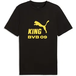 PUMA BVB Borussia Dortmund King Logo T-Shirt Herren 01 - PUMA black/faster yellow 3XL