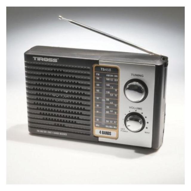 Tiross Radio receiver TS-458 (AM, FM, Bluetooth) (TS456)