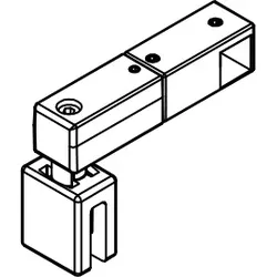 HSK Ersatzteile Kreuzverstrebung komplett, Schwarz-matt, E100342-5-68 E100342-5-68