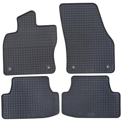 PETEX Fußmattensatz schwarz - vorbereitet für Befestigungssystem 20110