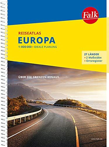 Falk Reiseatlas Europa 1:800 000 (Falk Atlanten) - Preis vom 04.10.2026 03:51:26 h
