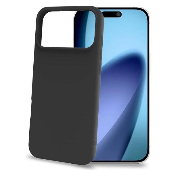 Celly Cromo Schwarze TPU-Hülle für Apple iPhone (Apple iPhone 17 Pro Max) (CROMO1152BK)