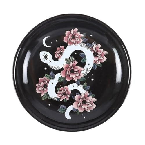 Something Different Floral Snake Decoratie schaaltje - Zwart